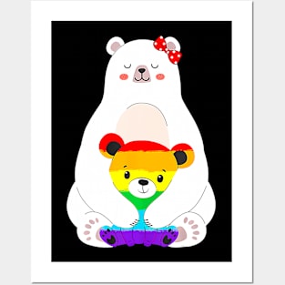 LGBT Mama Bear Gay Pride Equal Rights  Mother's Day Posters and Art